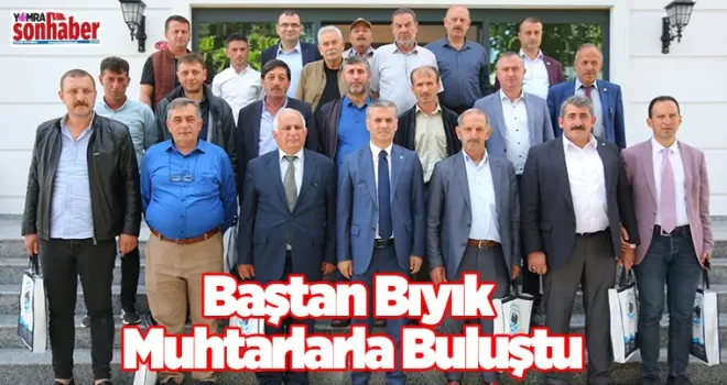 Başkan Bıyık muhtarlarla buluştu