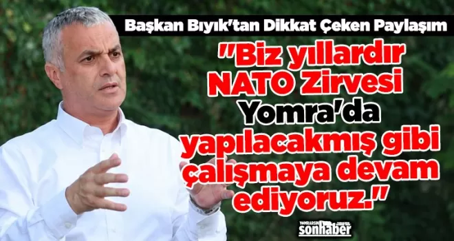 Başkan Bıyık’tan Dikkat Çeken Paylaşım