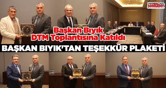 BAŞKAN BIYIK’TAN TEŞEKKÜR PLAKETİ