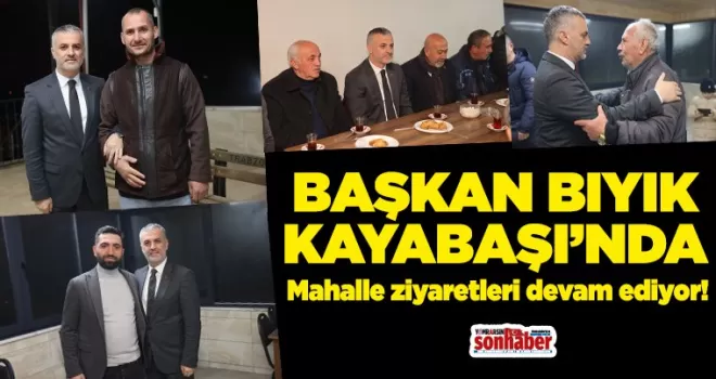 Başkan Bıyık Teravih Sonrası Vatandaşlarla Buluştu