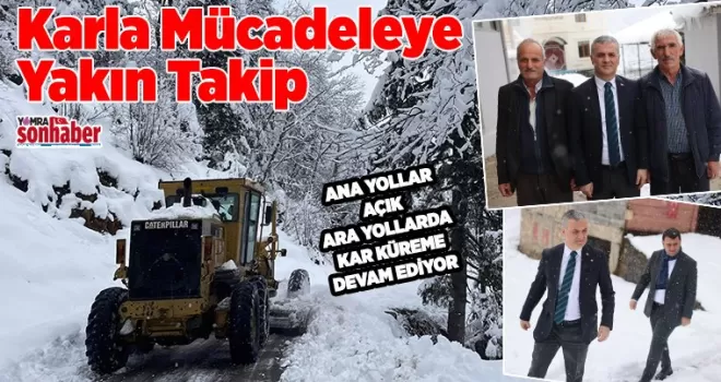 Başkan Mustafa Bıyık’tan  Karla Mücadeleye Yakın Takip