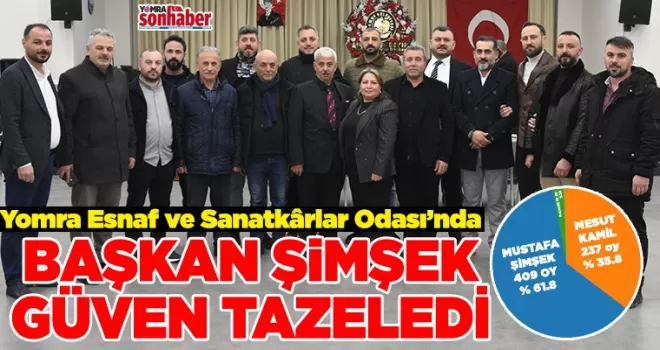 Başkan Mustafa Şimşek güven tazeledi
