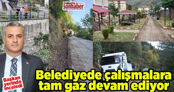 Belediye her alanda çalışıyor