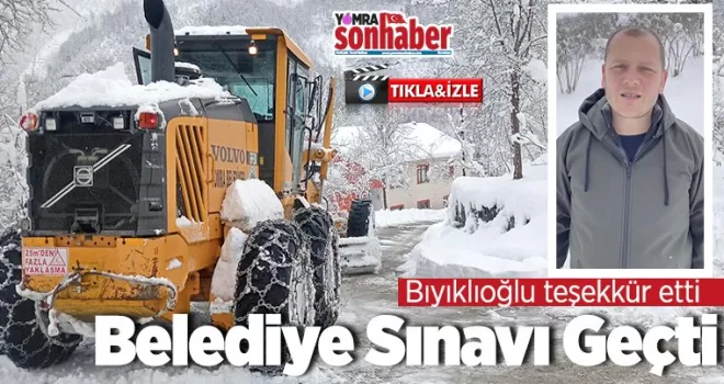 Belediye sınavı geçti 