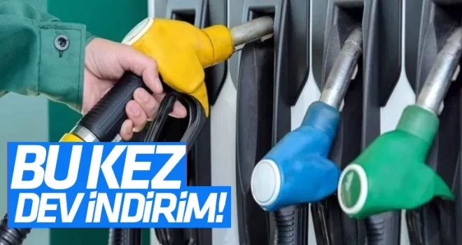 Benzin ve motorine dev indirim!