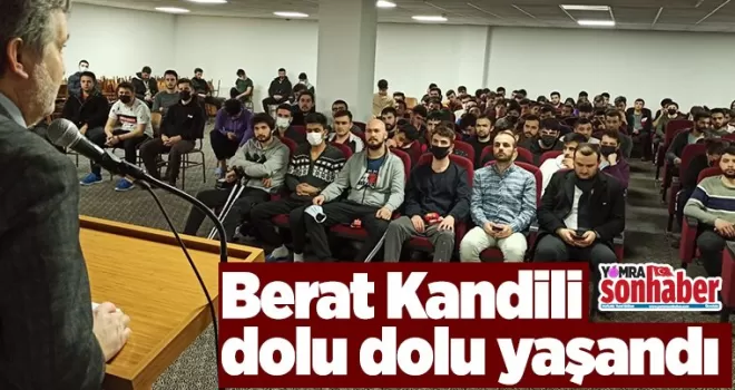 Berat Kandili dolu dolu yaşandı