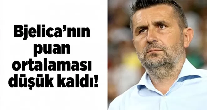 Bjelica’nın puan ortalaması düşük kaldı!