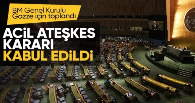 BM’de Gazze oturumu! Ateşkes çağrısı tasarısı kabul edildi