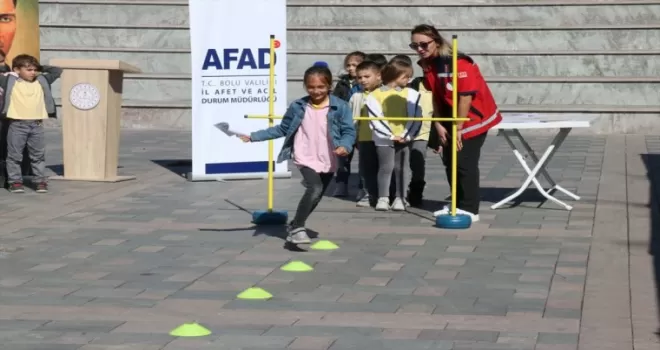 Bolu’da afet eğitimi “meydan“a taşındı