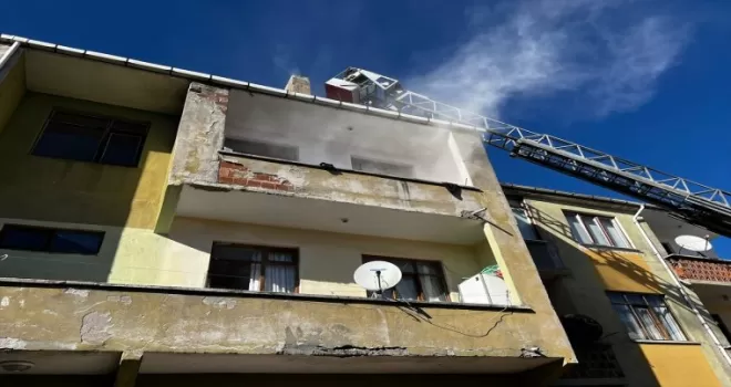 Bolu'da baca yangını hasara neden oldu