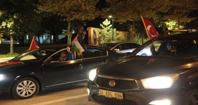 Bolu’da Filistinlilere destek gösterisi düzenlendi