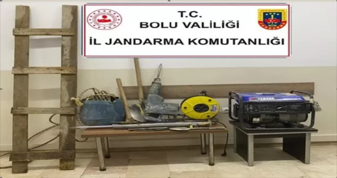 Bolu'da kaçak kazı yapan 3 kişi suçüstü yakalandı