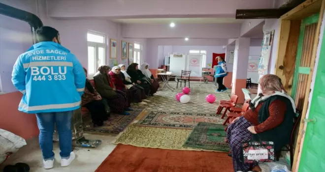 Bolu'da sağlık personeli hastalıkların erken teşhisi için köy köy dolaşıyor