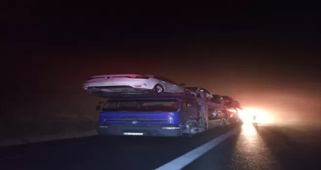 Bolu'da tır yangını