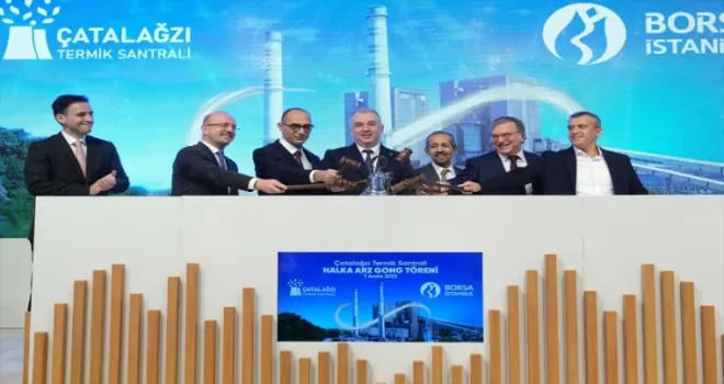 Borsa İstanbul’da gong, ÇATES için çaldı