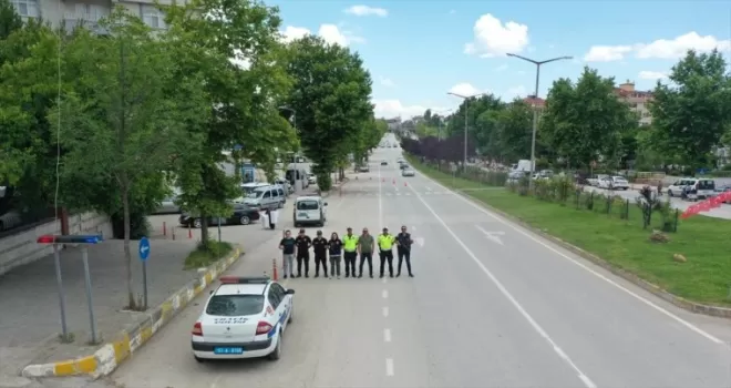 Boyabat’ta dronlu trafik denetimi yapıldı