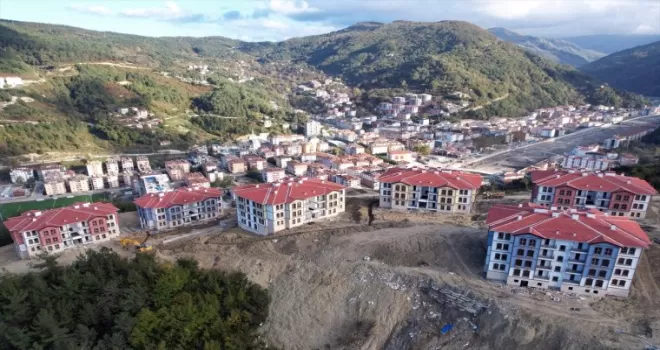 Bozkurt'ta selzedeler için yapılan TOKİ konutlarında sona gelindi