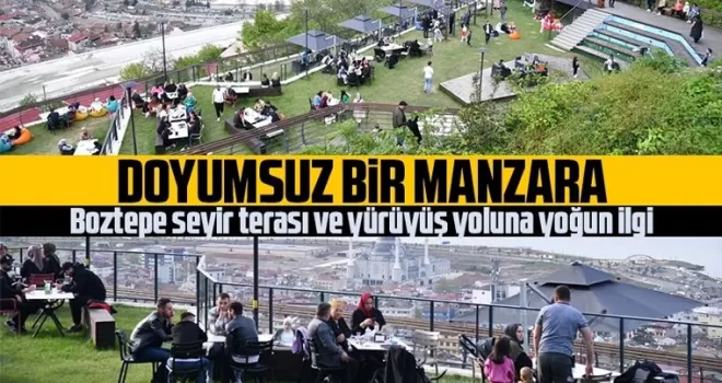 Boztepe seyir terası ve yürüyüş yoluna yoğun ilgi 