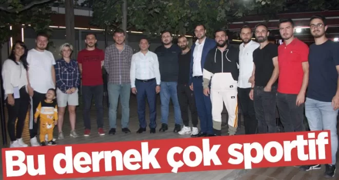 Bu dernek çok sportif…