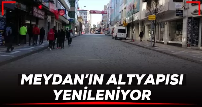 Büyükşehir Meydanın Altyapısını Yeniliyor