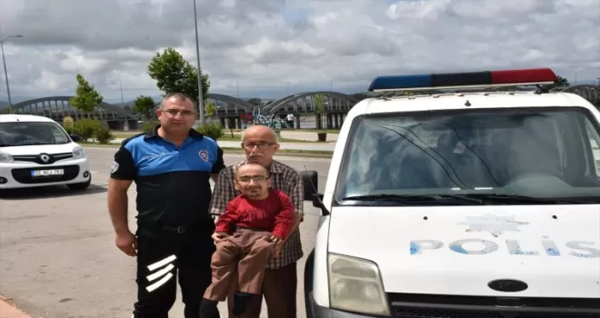 Cam kemik hastasının polis aracına binme hayali gerçekleşti