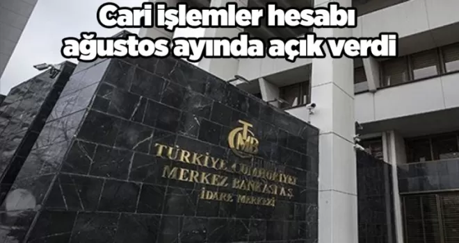 Cari işlemler hesabı ağustos ayında açık verdi
