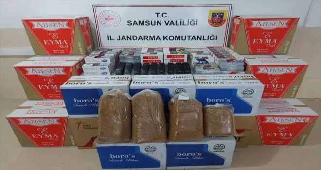 Çarşamba’da 198 bin 200 filtreli sigara kağıdı ele geçirildi