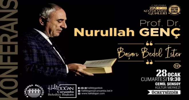Çarşamba'da “Başarı Bedel İster“ konferansı düzenlenecek