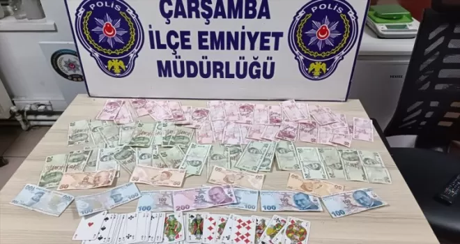 Çarşamba'da kumar operasyonunda 5 kişi hakkında işlem yapıldı