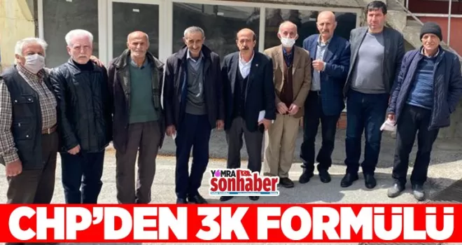 CHP’den 3K formülü
