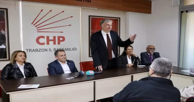 CHP genel başkanlığına adaylığını açıklayan Öymen, Trabzon’da konuştu: