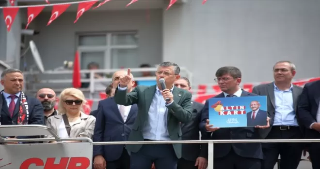 CHP’li Özgür Özel, Çorum’da seçim bürosu açılışına katıldı
