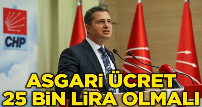 CHP Sözcüsü Deniz Yücel: Asgari ücreti en az 25 bin lira yapın