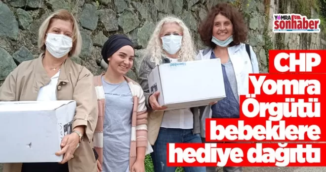 CHP Yomra Örgütü Bebek hediyesi dağıttı