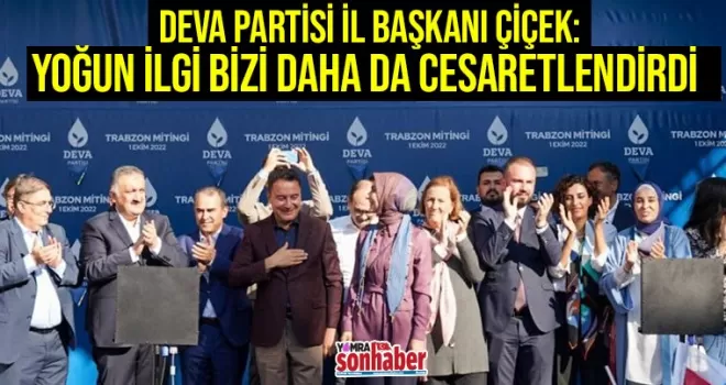 Çiçek ‘’Vatandaşlarımıza Teşekkür Ediyorum’