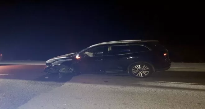 Çorum’da 3 aracın çarptığı büyükbaş hayvan telef oldu