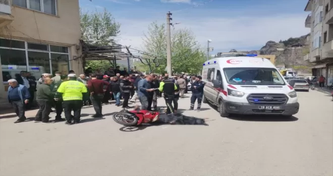 Çorum’da hafriyat kamyonuyla çarpışan motosikletin sürücüsü öldü