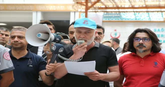 Çorum'da sendikalardan güvenlik görevlisinin hastanede öldürülmesine tepki