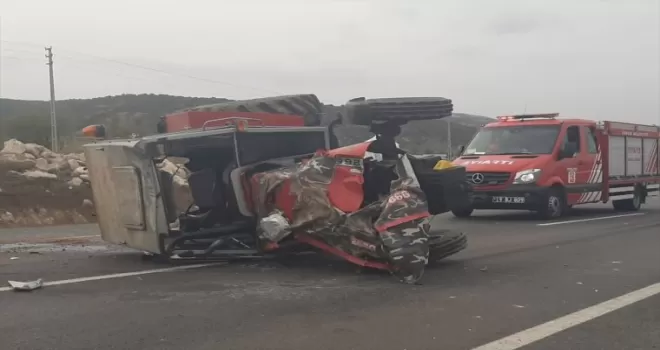 Çorum’da tır ile traktörün çarpıştığı kazada 2 kişi öldü