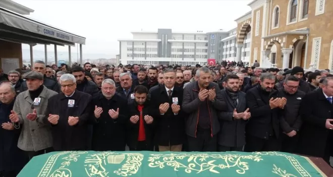 Çorum'da vefat eden Marangozlar Odası Başkanı Akdağ'ın cenazesi defnedildi
