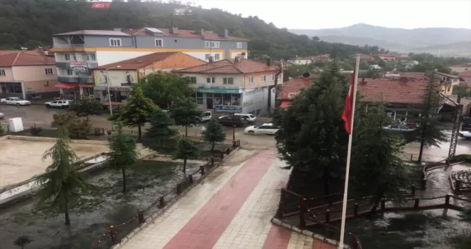Çorum Uğurludağ’da sağanak etkili oldu