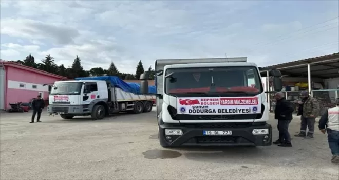 Çorum’un Dodurga ilçesinden 100 maden işçisi deprem bölgesine gitti