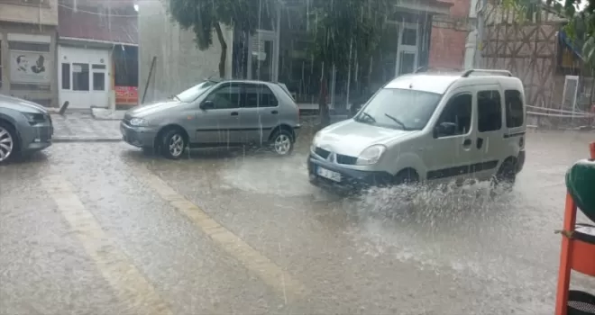 Çorum’un Kargı ilçesinde sağanak etkili oldu