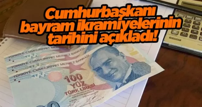 Cumhurbaşkanı Erdoğan Bayram ikramiyelerinin ne zaman yatacağını açıkladı!