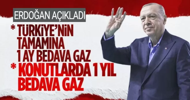 Cumhurbaşkanı Erdoğan’dan doğalgaz müjdesi