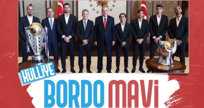 Cumhurbaşkanı Erdoğan, Trabzonspor Kulübü heyetini kabul etti