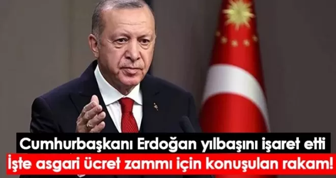 Cumhurbaşkanı Erdoğan yılbaşını işaret etti!