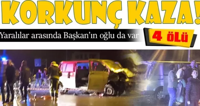 Denizli’de otomobil ile minibüs çarpıştı 