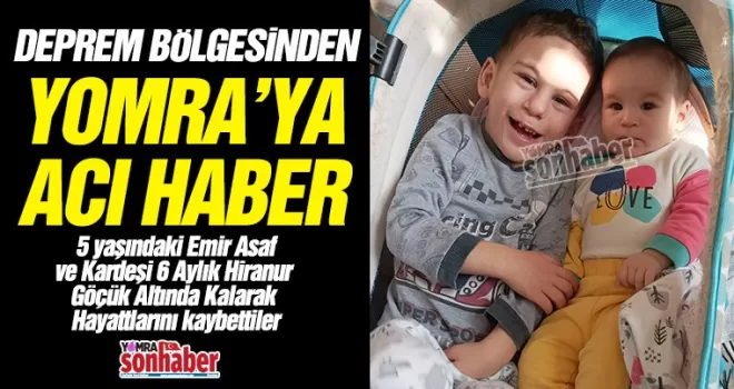 Deprem bölgesinden Yomra’ya acı haber