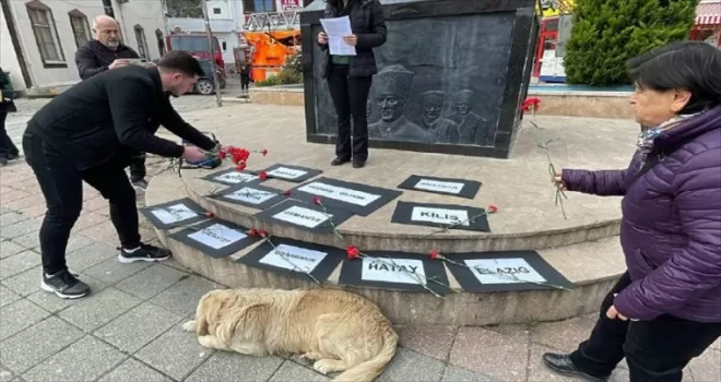 Depremde hayatını kaybeden kadınlar Ayancık’ta anıldı